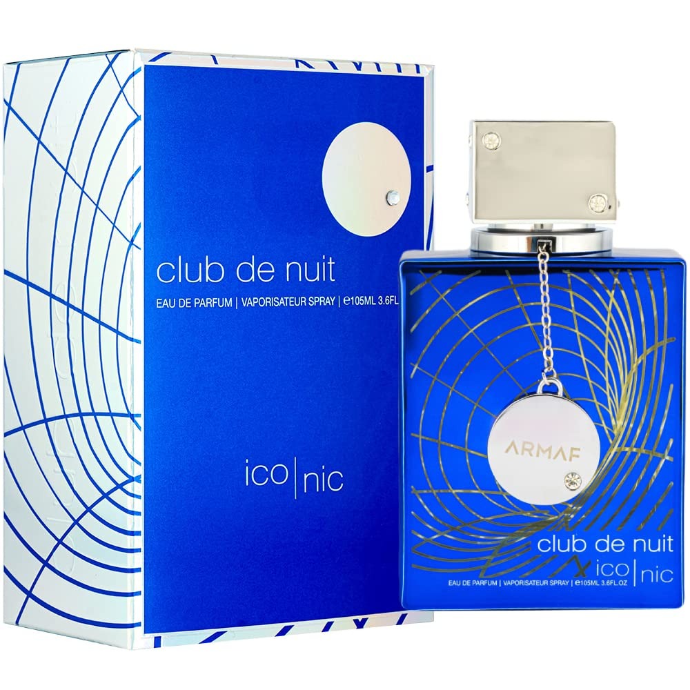 Iconic Blue Club de Nuit Eau de Parfum by Armaf 3.6EDP for Men